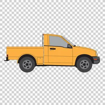 Small pickup truck Illustrazione stock