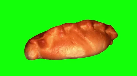 Small pie with stuffing Stock Footage 46565436