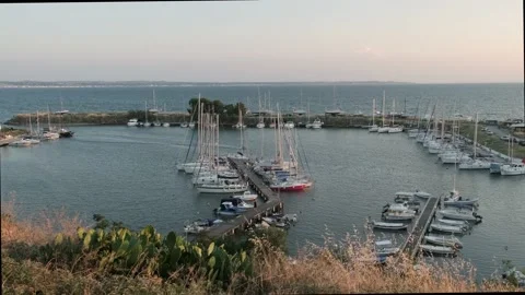 Small pier with boats. Video stock 198848195