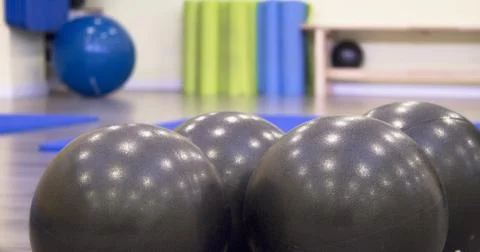 Small pilates balls Stock Photos