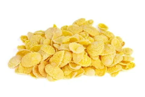 Small pile of corn flakes Stock Photos