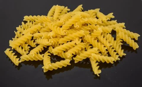 A small pile of Fusilli Stock Photos