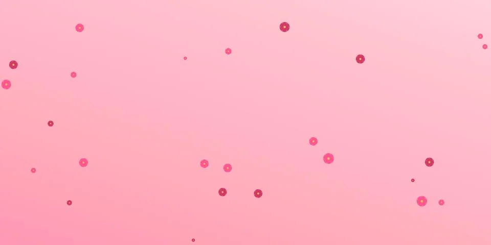 Small pink circles pattern on a light pink gradient background Stock Illustration