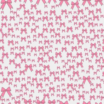 Small pink ribbons create a soft pattern on a light backdrop with seamless Stock Illustration