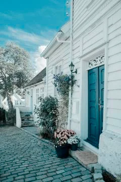 Small pitoresque town Stock Photos