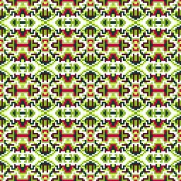 Small pixels colored geometric background seamless pattern vector illustratio 스톡 일러스트