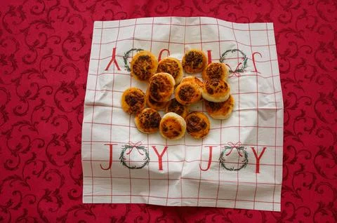 Small pizzas Stock Photos