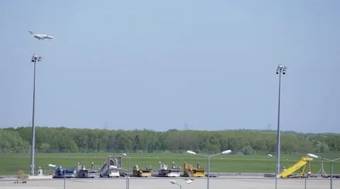 Small Plane Approaching Stock Footage 67946606