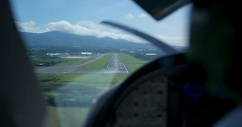 Small plane cockpit Stock-Footage 127118980