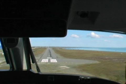 Small plane cockpit landing Video stock 488299