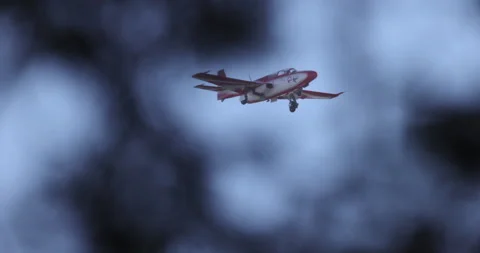 A small plane in flight, 4K slomo Stock Footage 163968350