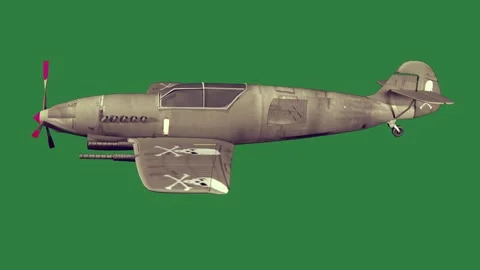 A small plane flying through and Stock Footage 337029027