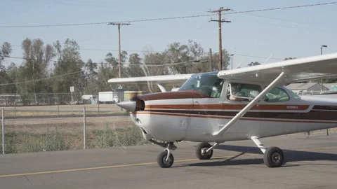 Small plane Stock Footage 130079785