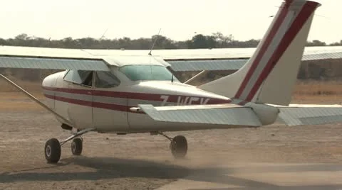 Small Plane Takeoff 1 Stock Footage 10591902