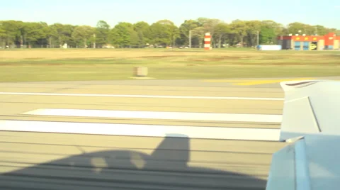 Small Plane takes off Stock Footage 6035525