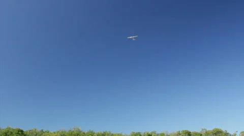 Small plane taking off Stock Footage 35350124