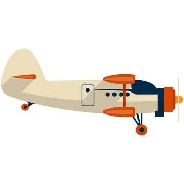 Small plane vector icon illustration isolated on white Stock Illustration