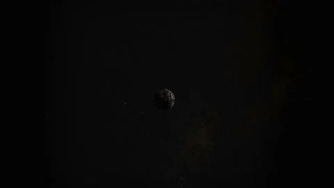 Small Plannet earth in deep space 4k Video stock 234027947