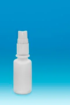 Small plastic bottle with sprayer Foto stock
