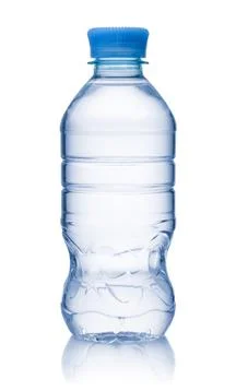 Small plastic bottle of water Stock Photos