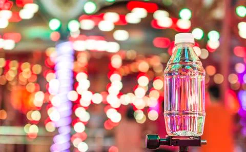 Small plastic water bottle Stock Photos