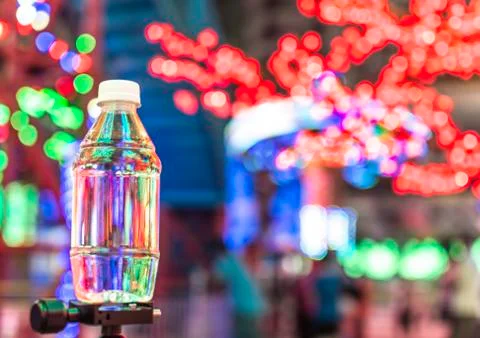 Small plastic water bottle Stock Photos