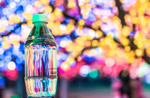 Small plastic water bottle Stock Photos