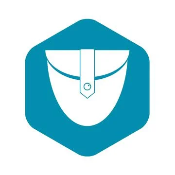 Small pocket patch icon, simple style 스톡 일러스트
