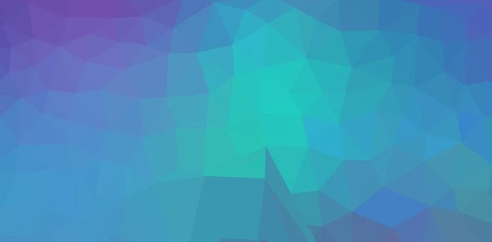 Small polygon low poly background in blue, aqua, green, violet color for on.. Stock Illustration