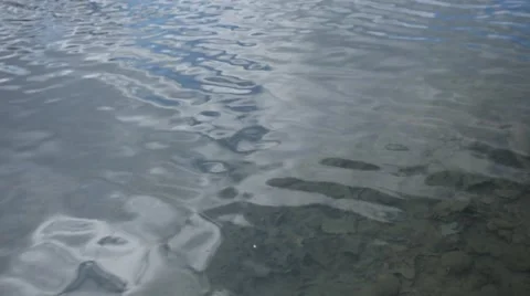 Small Pond with Round Edges and Ripples on the Water Stock Footage 52621685