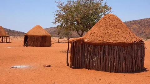 himba rural kids Small poor African Himba rural village o... | Stock Video | Pond5