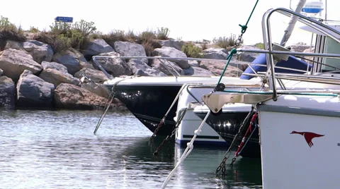 Small port in camargue Stock Footage 34250473