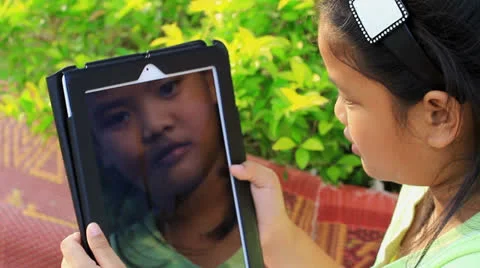 Small portable computer Stock Footage 22904981