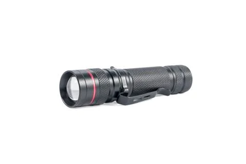 Small portable pocket flashlight Stock Photos