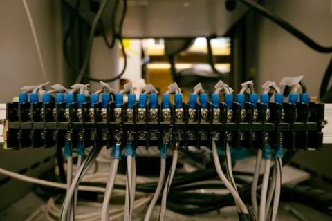 Small power cable Stock Photos