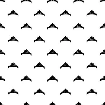 Small princess crown pattern vector seamless イラスト素材