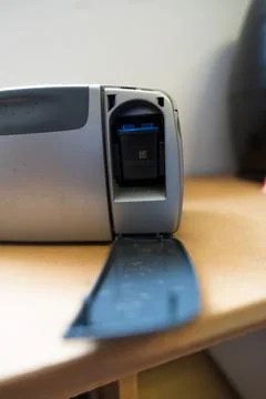 Small printer for photo development Foto stock