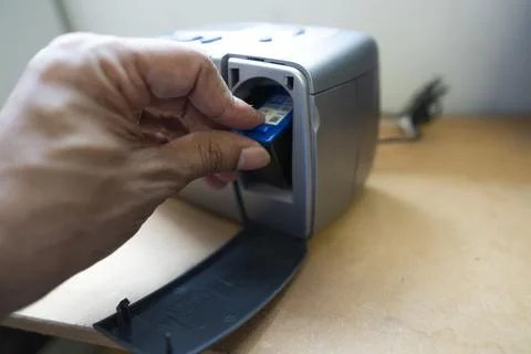 Small printer for photo development Stock Photos