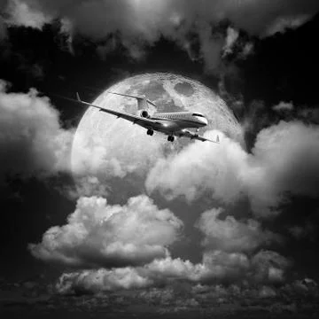 Small private jet Foto stock