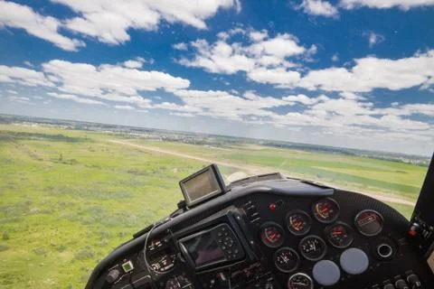 Small private plane Stock Photos