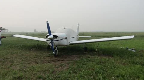 A small private plane Stock Photos