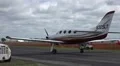 Small Private Plane On Ranway At Airport HD Footage