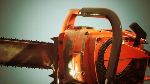 Small Professional Chain Saw 스톡 동영상 129696991