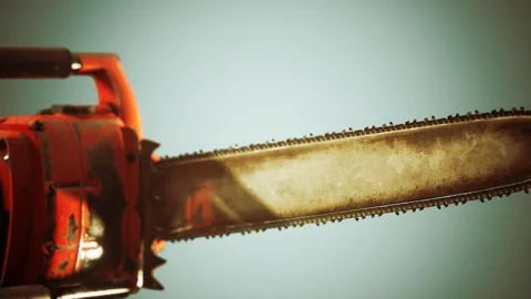 Small Professional Chain Saw Vídeos de archivo 142996349