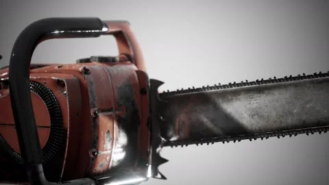 Small Professional Chain Saw Vídeo Stock 144422115