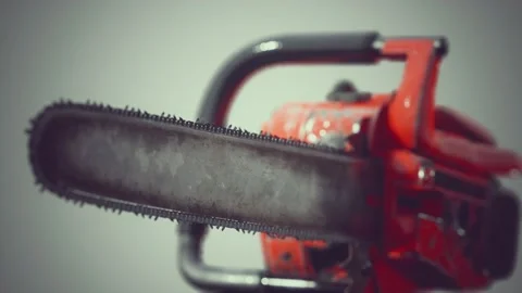 Small Professional Chain Saw Vídeo Stock 154190405