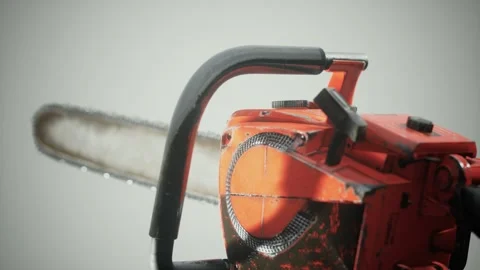 Small Professional Chain Saw Vídeo Stock 158385309