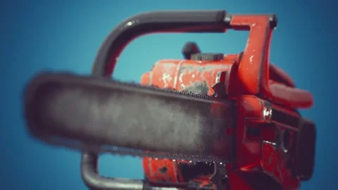 Small Professional Chain Saw Vídeo Stock 164555023