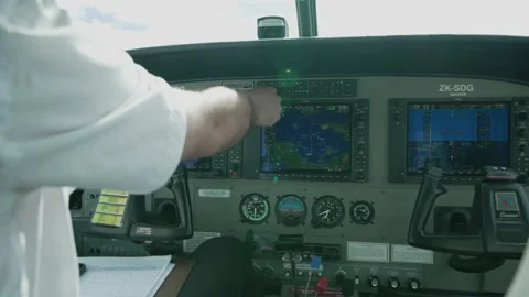 Small propeller passenger plane. Inside cabin. 스톡 동영상 238813125