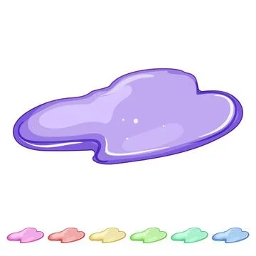 Small puddle cartoon vector graphic イラスト素材